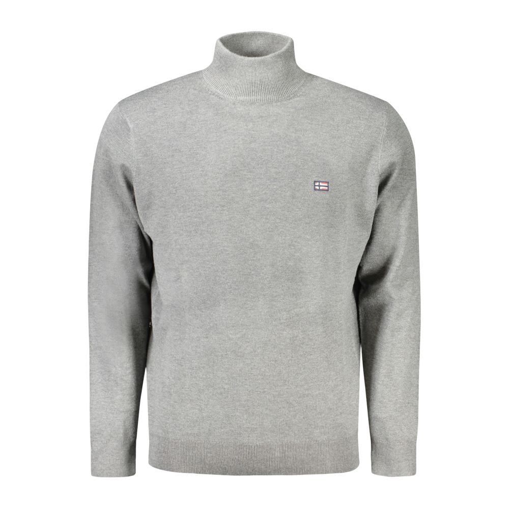 Pull gris en polyester Norvège 1963