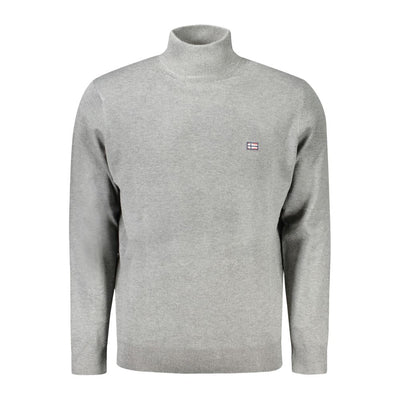 Pull gris en polyester Norvège 1963