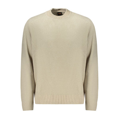 Pull en coton beige Hugo Boss