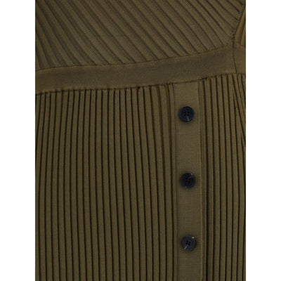 Self-Portrait Ribbed midi Dress