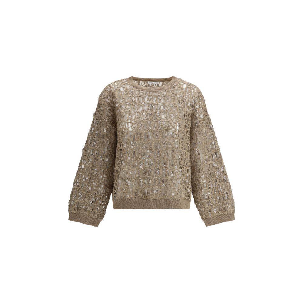 Brunello Cucinelli trui met pailletten