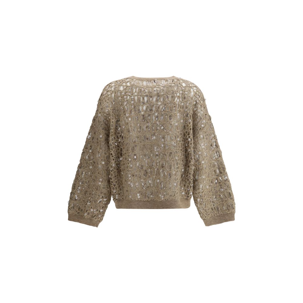 Brunello Cucinelli trui met pailletten