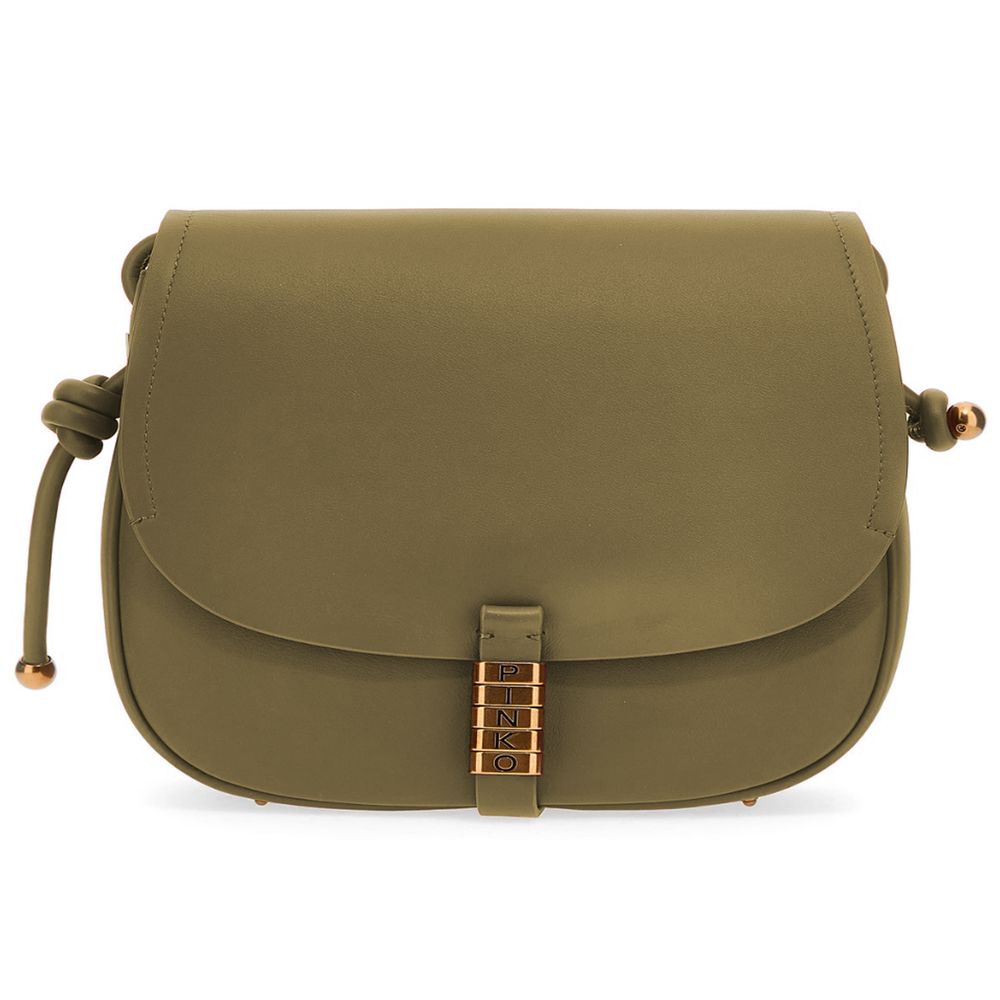 PINKO Groene Leren Crossbody Tas