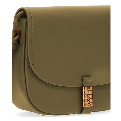 PINKO Groene Leren Crossbody Tas
