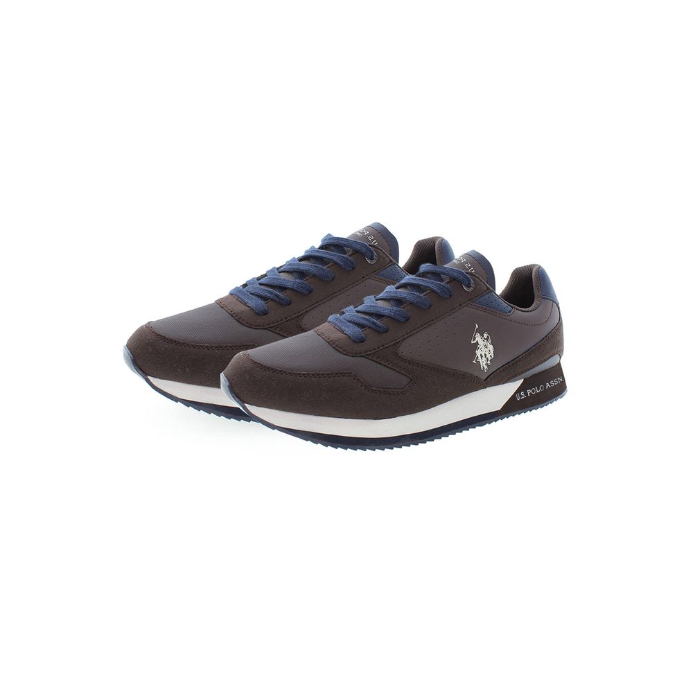 US POLO ASSN. Bruine polyester sneaker
