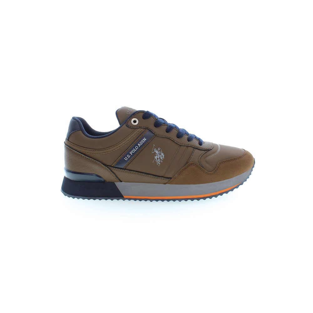 US POLO ASSN. Bruine polyester sneaker