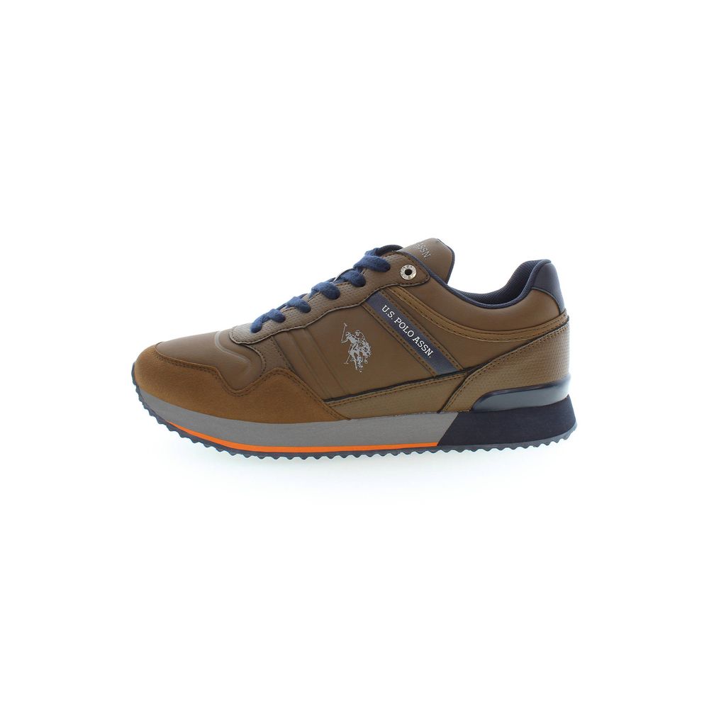 US POLO ASSN. Bruine polyester sneaker