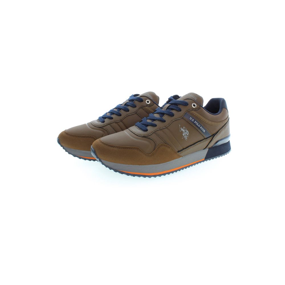 US POLO ASSN. Bruine polyester sneaker
