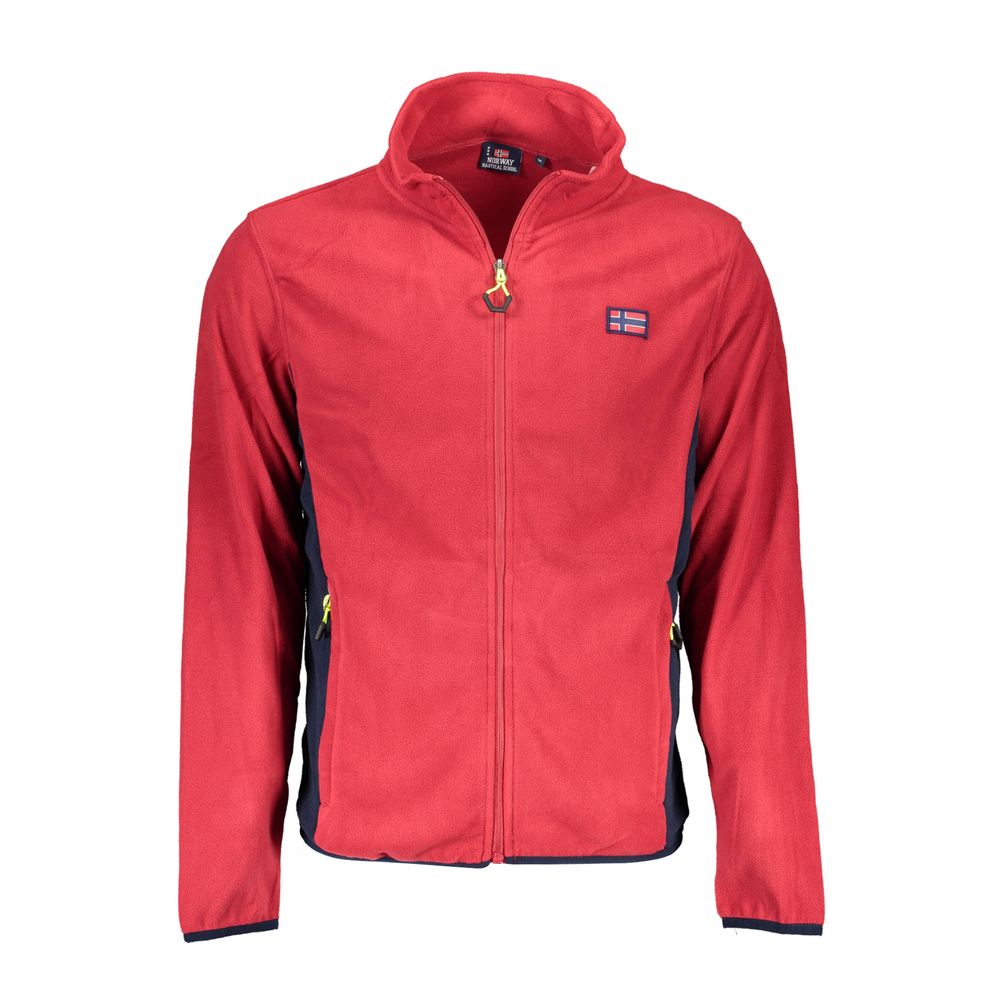 Pull rouge en polyester Norvège 1963