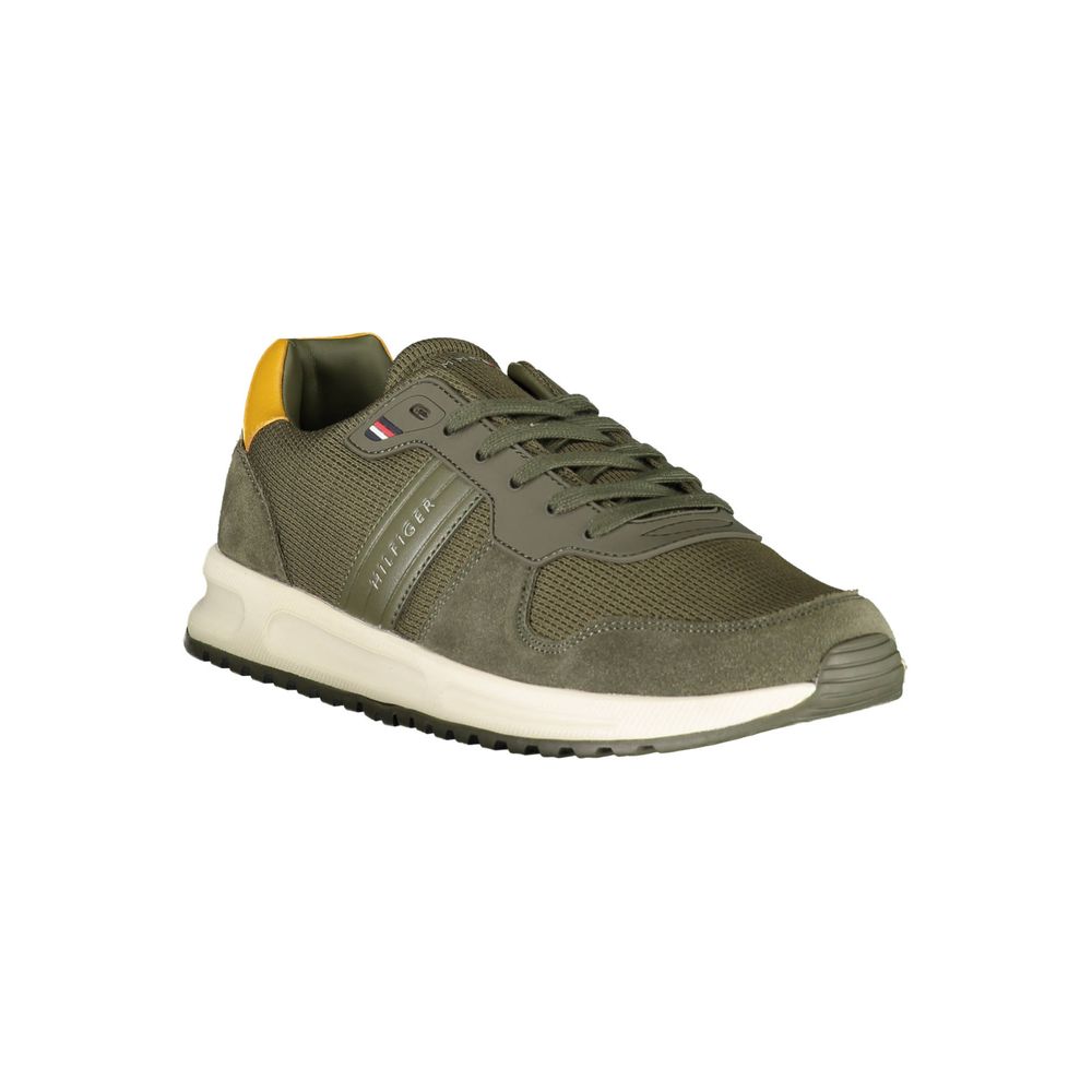 Tommy Hilfiger Groene Polyester Sneaker
