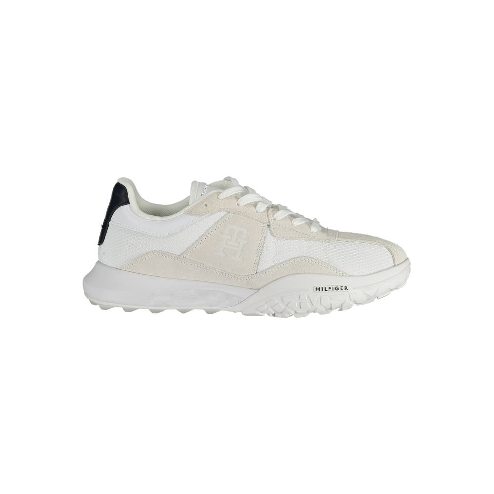 Tommy Hilfiger witte polyester sneaker