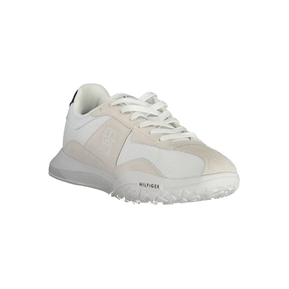Tommy Hilfiger witte polyester sneaker