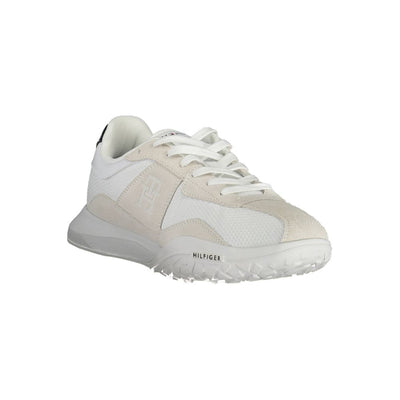 Tommy Hilfiger witte polyester sneaker