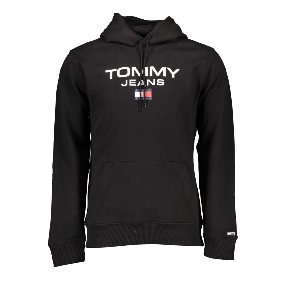 Pull en coton noir Tommy Hilfiger