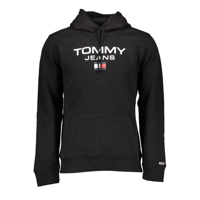 Pull en coton noir Tommy Hilfiger