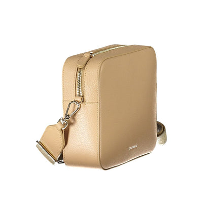 Sac à main en cuir beige Coccinelle