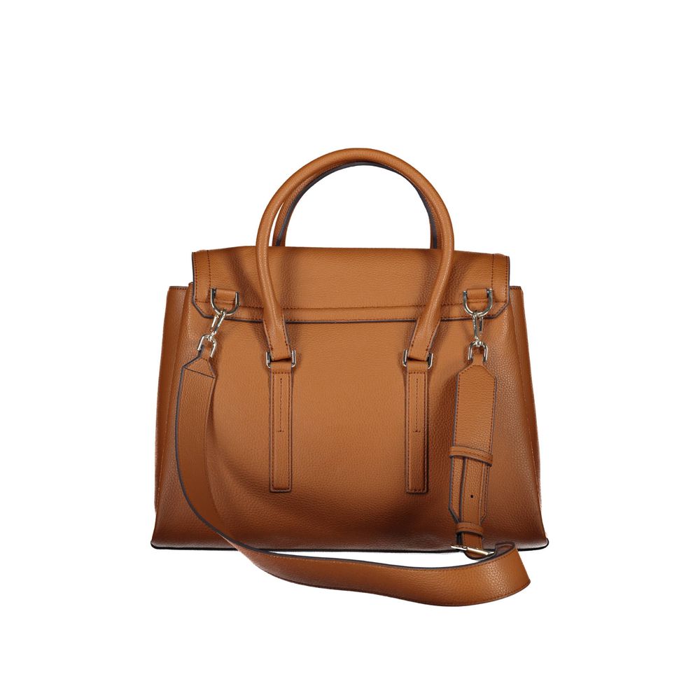 Sac à main en polyéthylène marron Calvin Klein