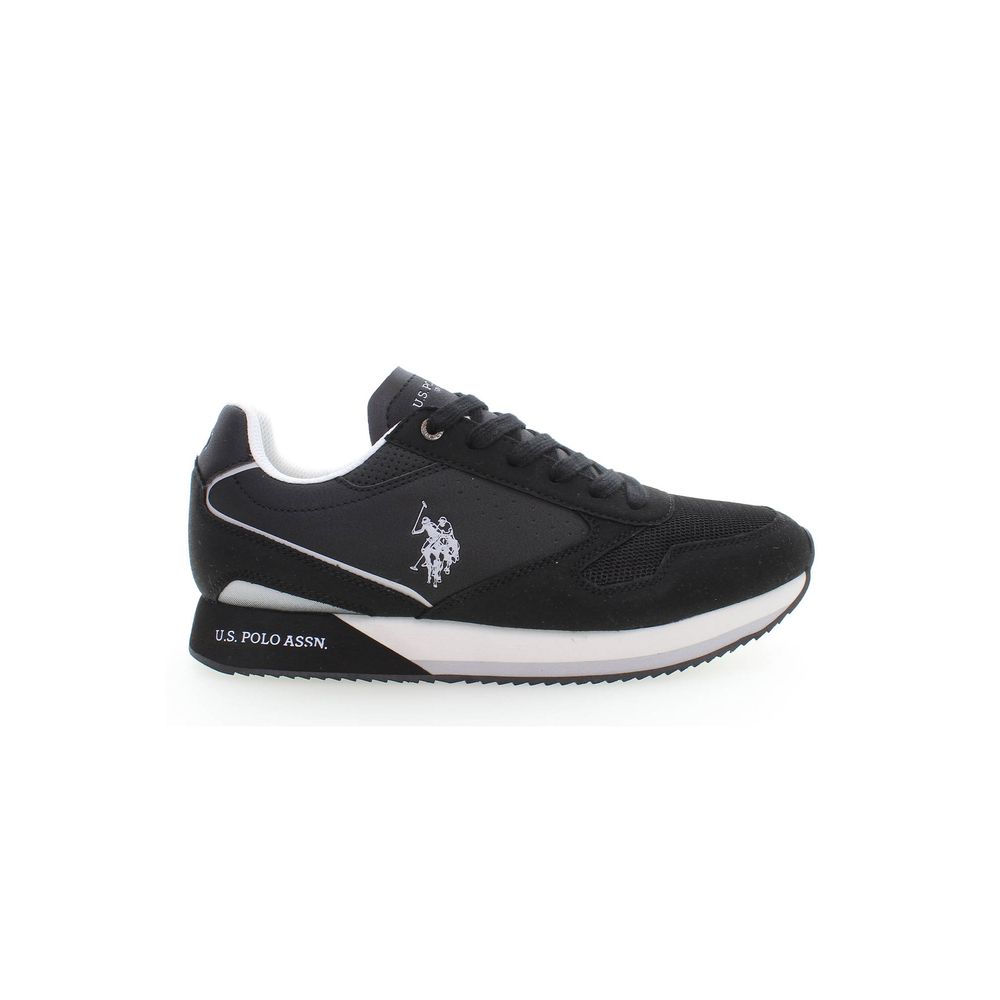 US POLO ASSN. Zwarte polyester sneaker