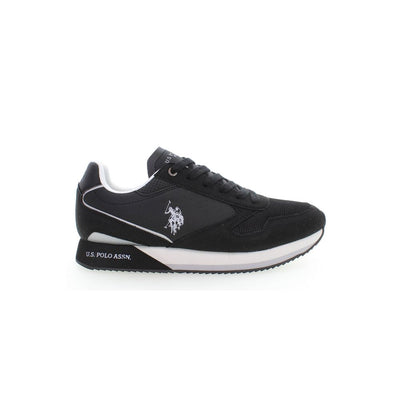 US POLO ASSN. Zwarte polyester sneaker