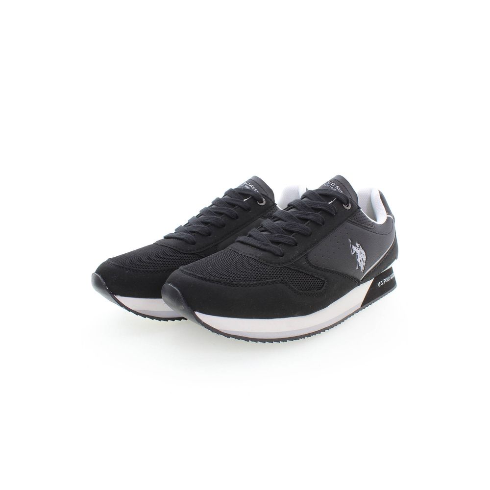 US POLO ASSN. Zwarte polyester sneaker