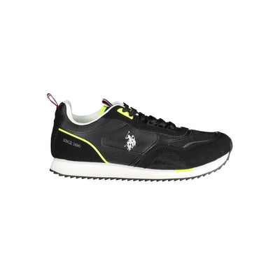 U.S. POLO ASSN. Black Polyester Sneaker