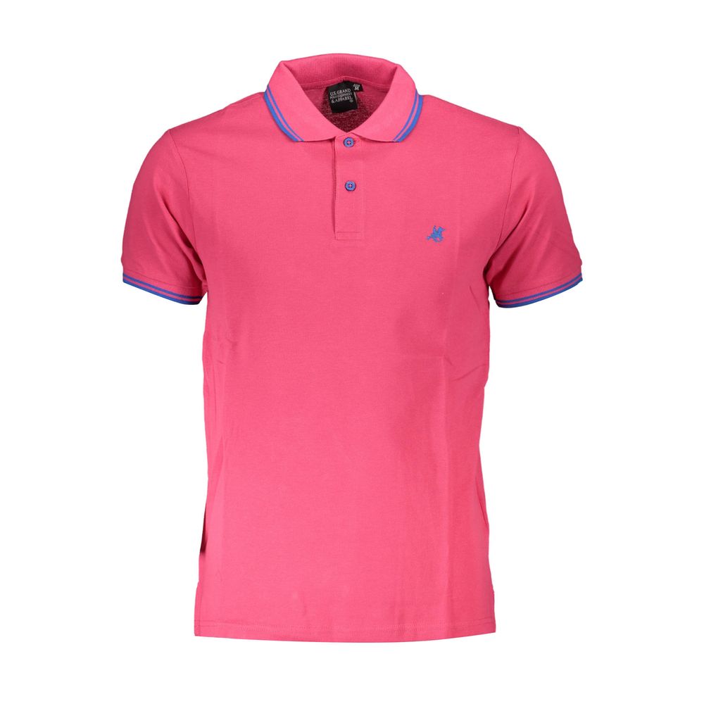 U.S. Grand Polo Pink Cotton Polo Shirt