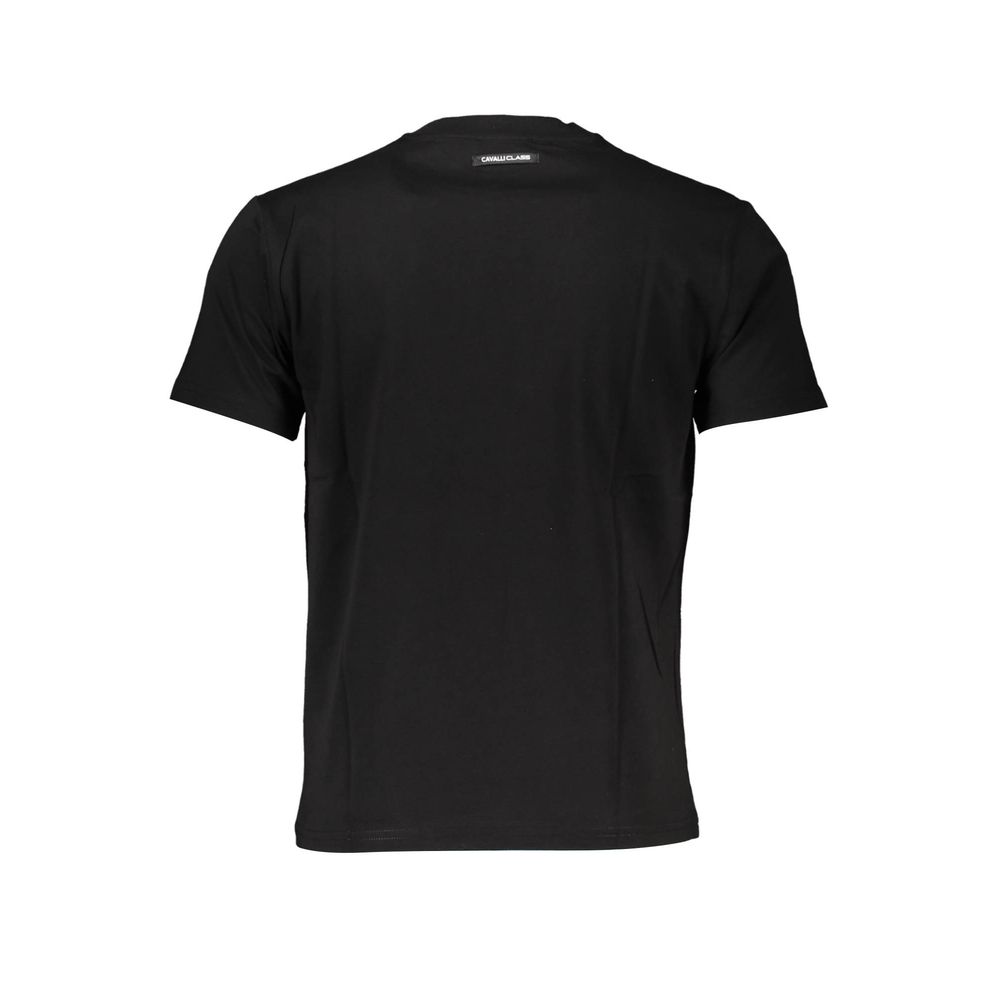 Cavalli Class Zwart Katoenen T-shirt