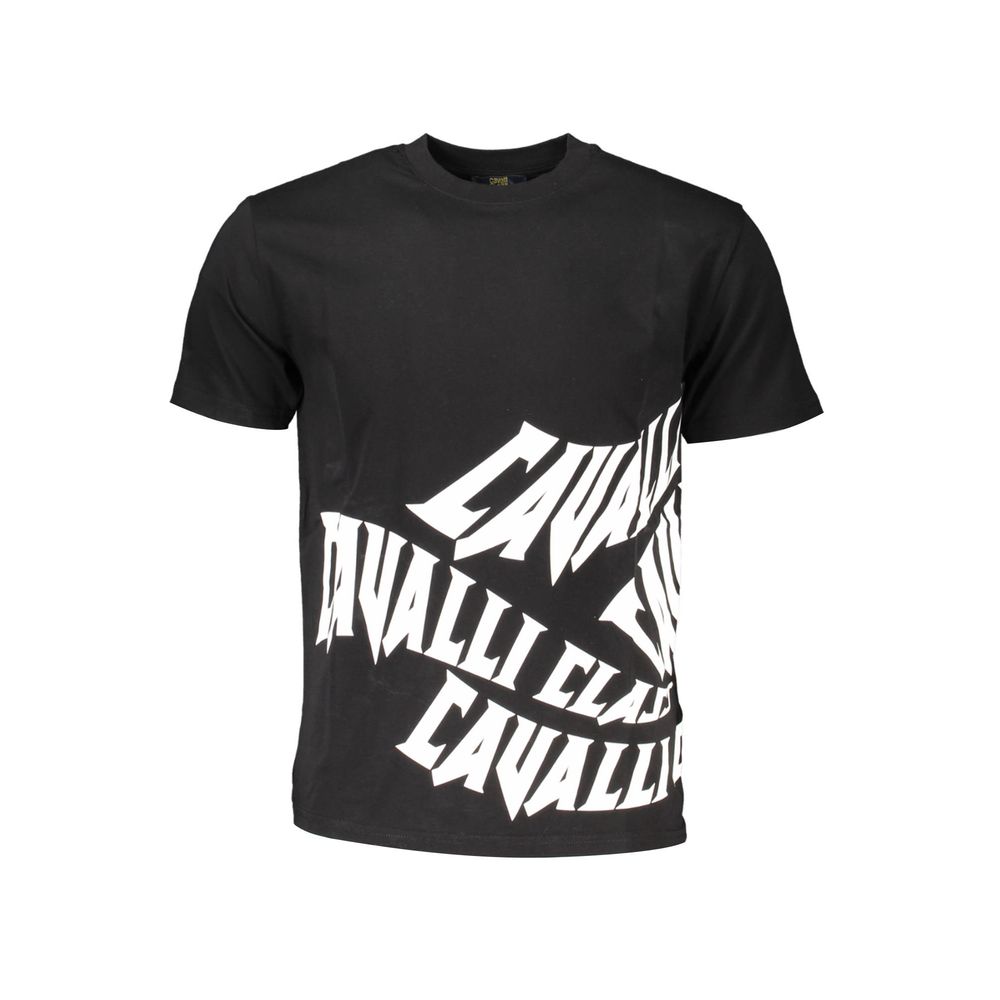 Cavalli Class Zwart Katoenen T-shirt