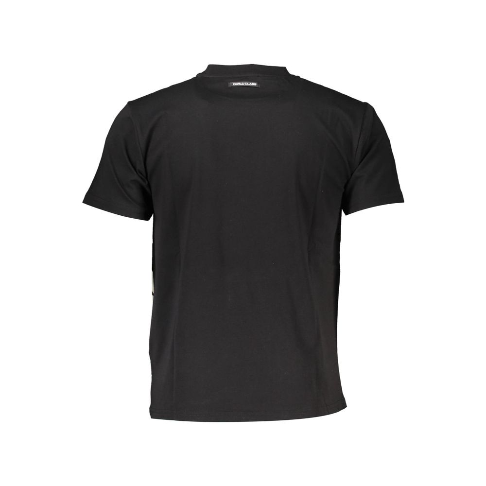 Cavalli Class Zwart Katoenen T-shirt