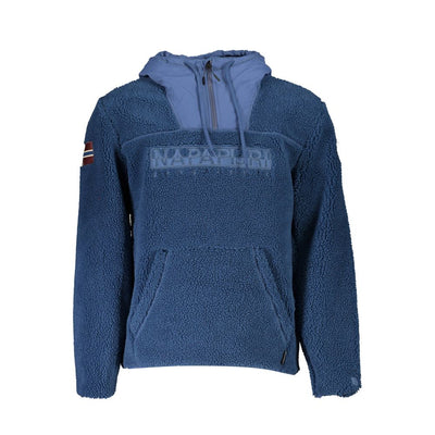 Pull Napapijri bleu en polyester