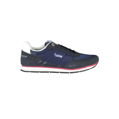 Gasblauwe polyester sneaker