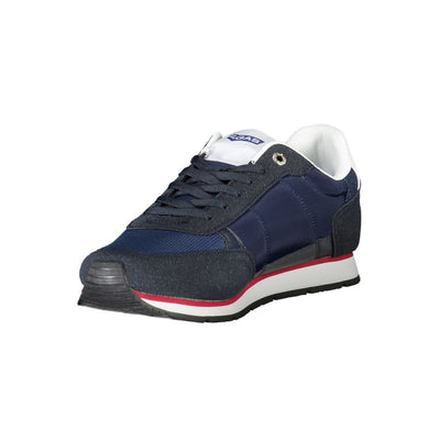 Gasblauwe polyester sneaker
