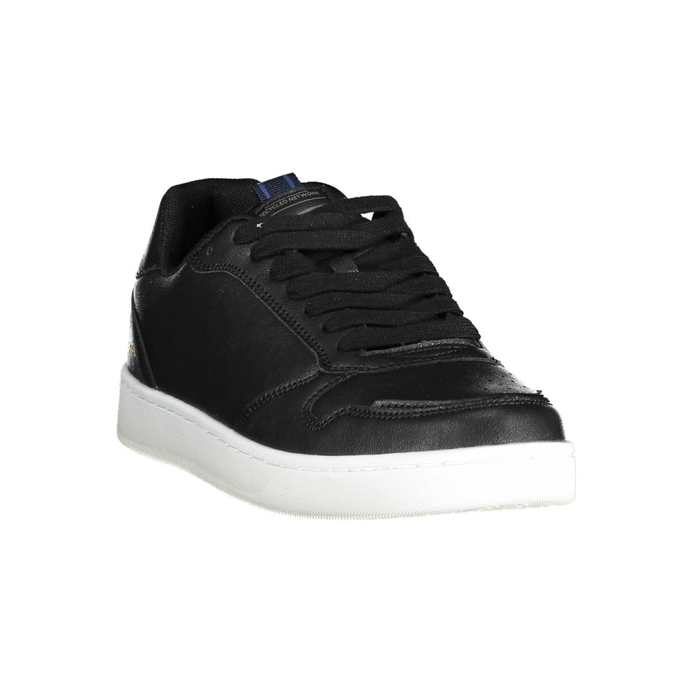 Gaszwarte sneaker van kunstleer