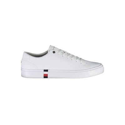 Tommy Hilfiger witte polyester sneaker