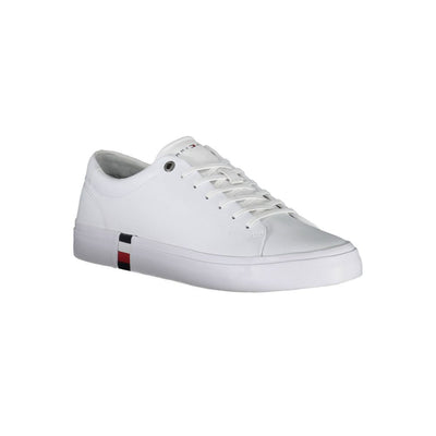 Tommy Hilfiger witte polyester sneaker