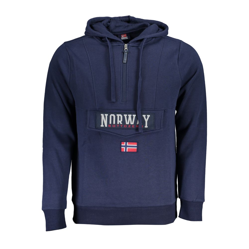 Pull en coton bleu Norvège 1963