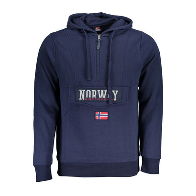 Pull en coton bleu Norvège 1963