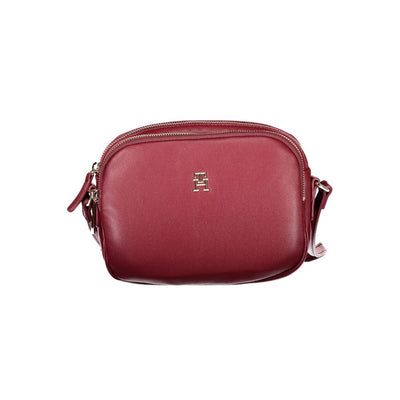 Sac à main Tommy Hilfiger en polyester rouge