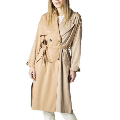 Vestes et manteaux en polyester beige uniquement