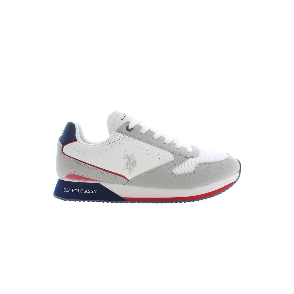 US POLO ASSN. Witte polyester sneaker
