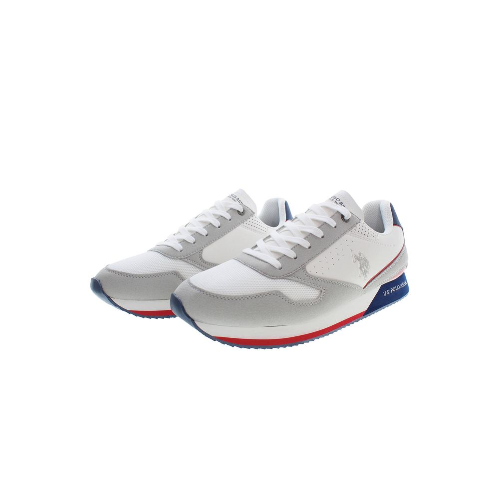 US POLO ASSN. Witte polyester sneaker