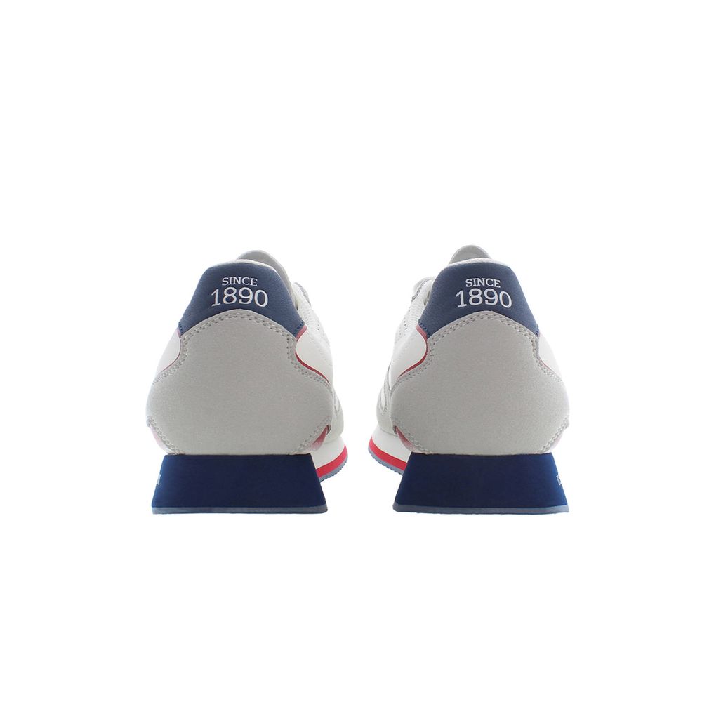 US POLO ASSN. Witte polyester sneaker