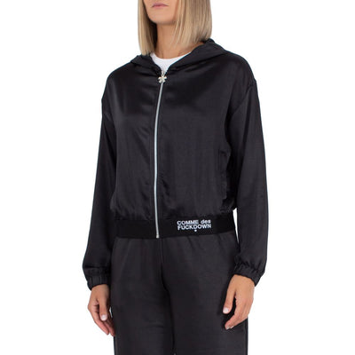 Comme Des Fuckdown Black Polyester Sweater