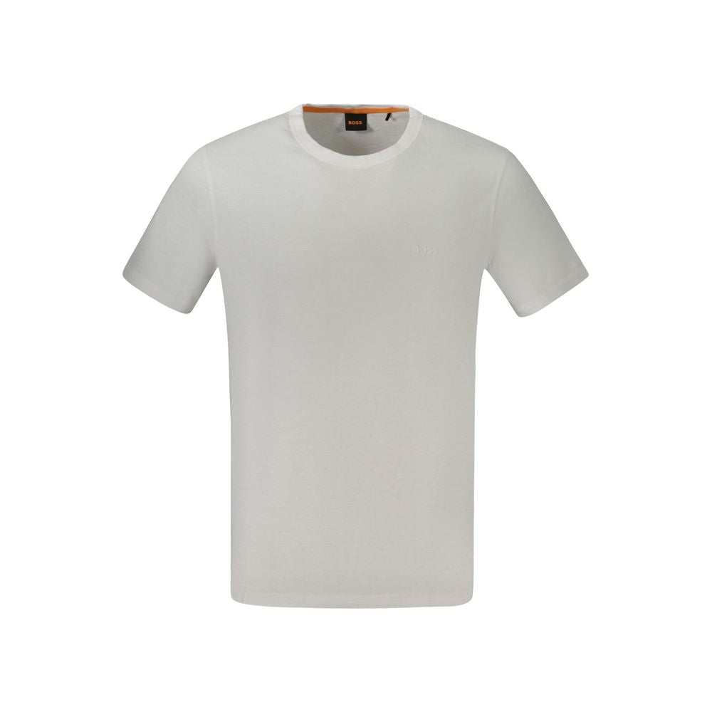 Hugo Boss Wit Katoenen T-shirt