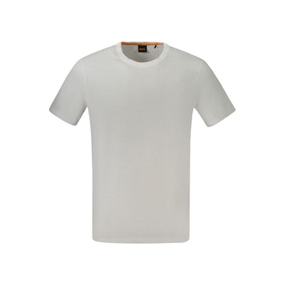 Hugo Boss Wit Katoenen T-shirt