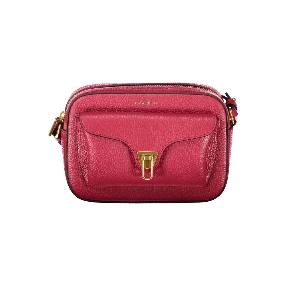 Sac à main en cuir rouge Coccinelle