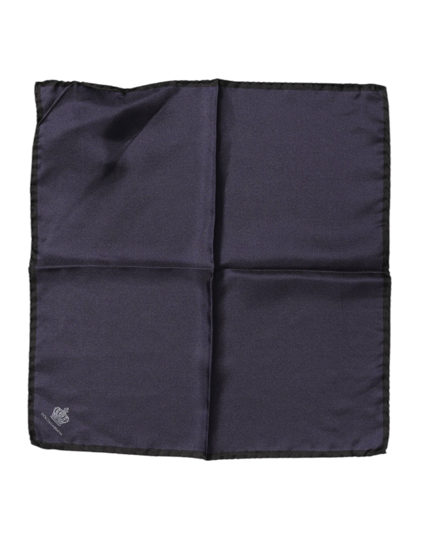 Dolce &amp; Gabbana Blauwe DG Crown Zijden Vierkante Heren Foulard Sjaal