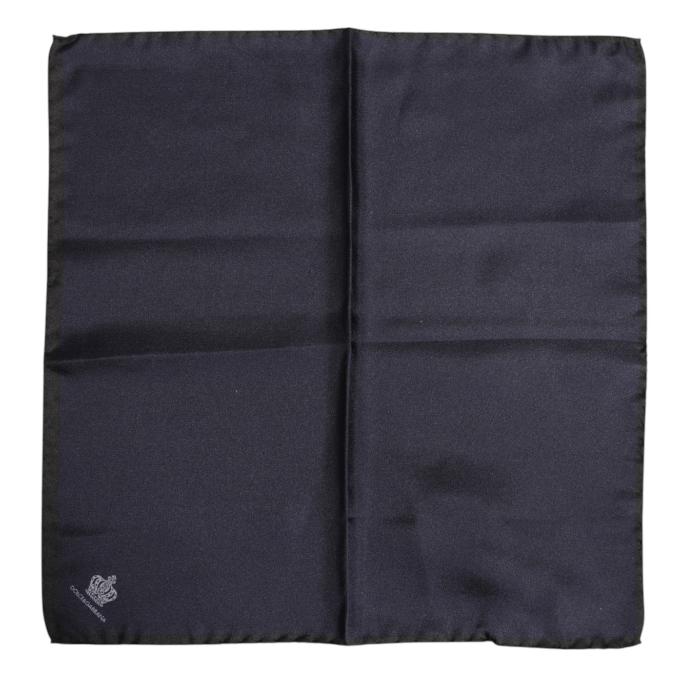 Dolce &amp; Gabbana Blauwe DG Crown Zijden Vierkante Heren Foulard Sjaal