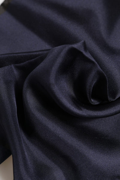 Dolce &amp; Gabbana Blauwe DG Crown Zijden Vierkante Heren Foulard Sjaal