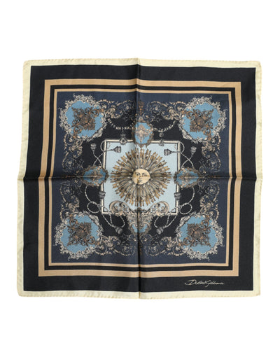 Dolce &amp; Gabbana Multicolor Cashmere Vierkante Heren Foulard Sjaal
